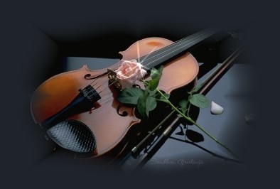 Violin & Rose